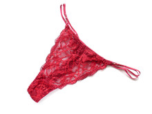 Red Lace Thongs