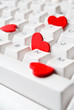 hearts on keyboard