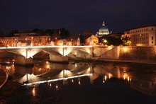 Ponte Vittorio Emanuele Ii E Cupola Di San Pietro