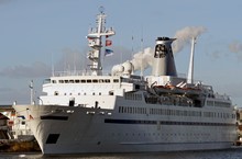 Cruise Ship In Amsterdam Harbor
