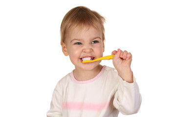 baby with tooth brush 2