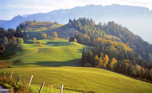 Landscape Panorama Of The Alps