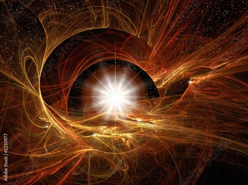 Naklejka - mata magnetyczna na lodówkę Promienista gwiazda