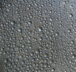 metallic water droplets