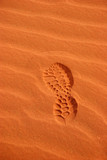 Fototapeta Big Ben - foot print in the desert