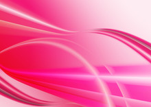 Pink Decorative Vector Smooth Waves Background