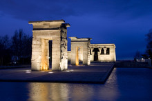 Temple Of Debod At Dusk