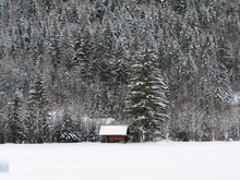 An Old Barn In Winter