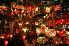 Turkish Lanterns On The Grand Bazaar In Istanbul,