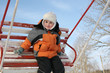 © Pavel Losevsky - boy on winter seesaw