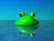 froggie in water