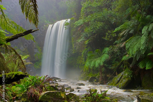 Foto-Stoffbanner - hopetoun falls, otway ranges, australia (von David Iliff)