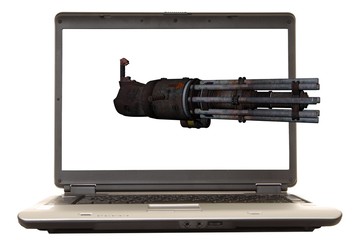 laptop gatling gun