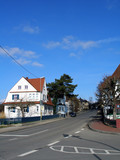 Fototapeta Dziecięca - village with blue sky