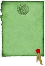 Celtic Parchment W/ Wax Seal