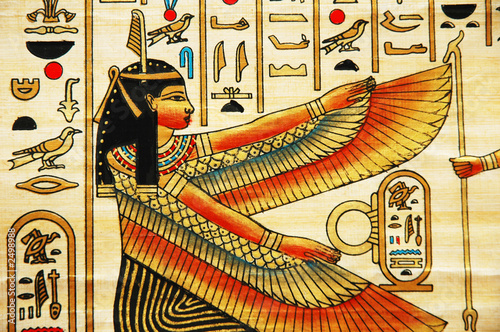 Obraz Egipt  papirus-z-elementami-historii-starozytnego-egiptu