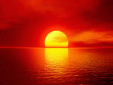 Fototapeta  - scarlet sunset