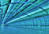 Fototapeta Perspektywa 3d - futuristic tunnel