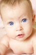 © Melissa King - baby girl with blue eyes