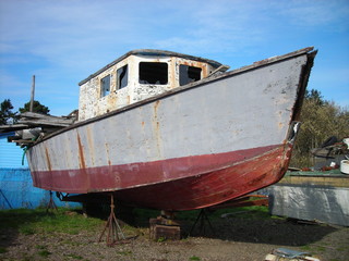 Naklejka na meble boat in drydock