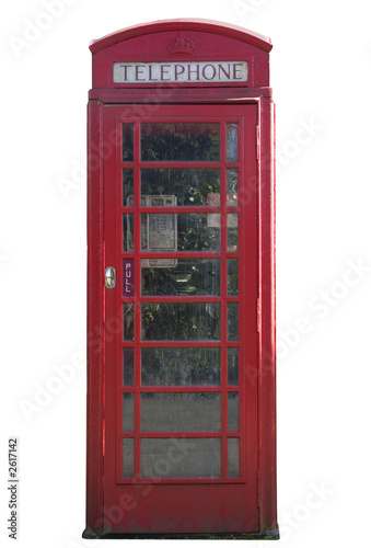 Obraz w ramie telephone box isolated