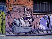 Graffitti By Girona Railway Station