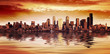 canvas print picture seattle sunset view