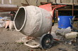 © Sharpshot - an old cement mixer in a builder's yard