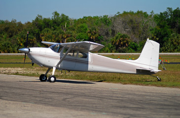 Wall Mural - light private airplane