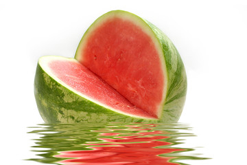 water-melon in water