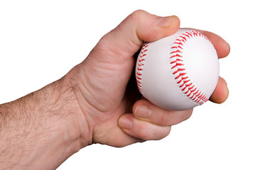 Sticker - hand holding a baseball