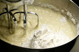 Fototapeta  - batter and flour