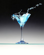 canvas print picture cocktail bleu