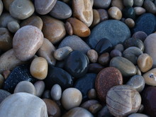 Beach Pebbles And Rocks Iv