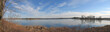 large view of the thousand islands lake, canada, panorama