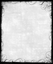 Gray Background With Victorian Frame