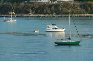 Sticker - boats in the bay