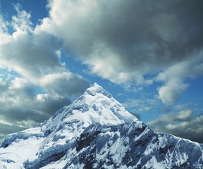 Canvas Print - high cordilleras mountain