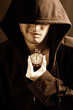 © Nejron Photo - sepia picture of a handsome guy with a stopwatch