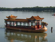 pagoda imperial  boat on a lac, summer palace, beijing, china