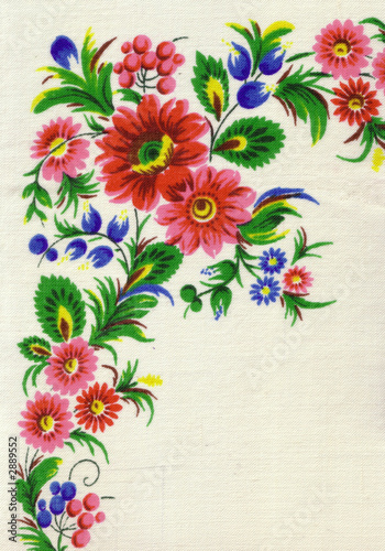 Naklejka dekoracyjna classic vintage ukrainian folk pattern