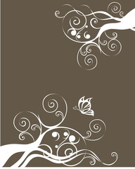 Wall Mural - floral background