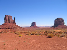 Three Red Peaks, Monument Valley National Park, United States