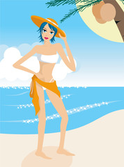 Wall Mural - beach scene