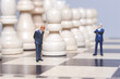 business figurine and chess
