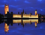 Fototapeta Londyn - big ben and house of parliament