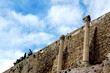 tall walls at the acropolis