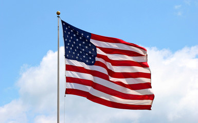 Wall Mural - large american flag