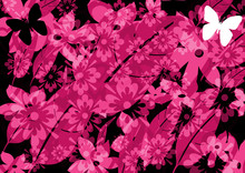 Abstract Pink Floral