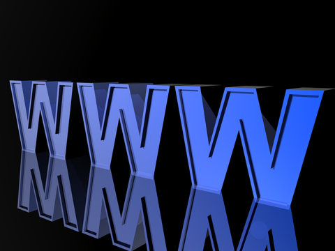 3d world wide web internet symbol